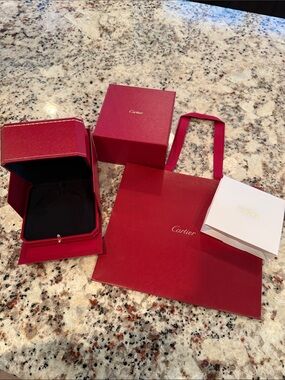 Cartier Bracelet Box w/ Bag and Perfume